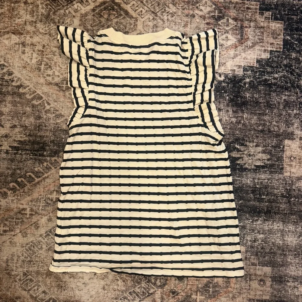Nation LTD Black and Cream Striped Paulette Top - Picture 4 of 4